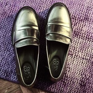 Franco Sarto Pewter Loafers size 6 / 36